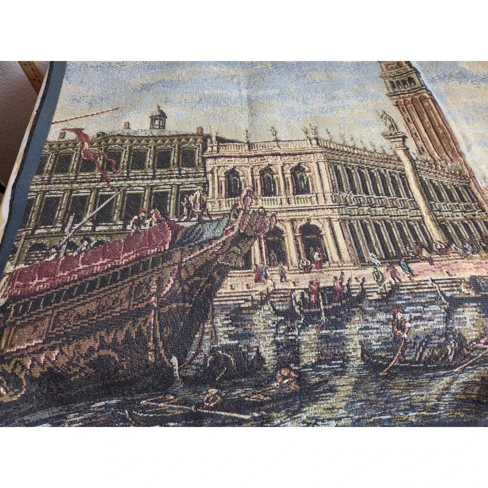 Tapestry Piazzetta San Marco Little Square in Venice 37x27 Wall Hanging Italy